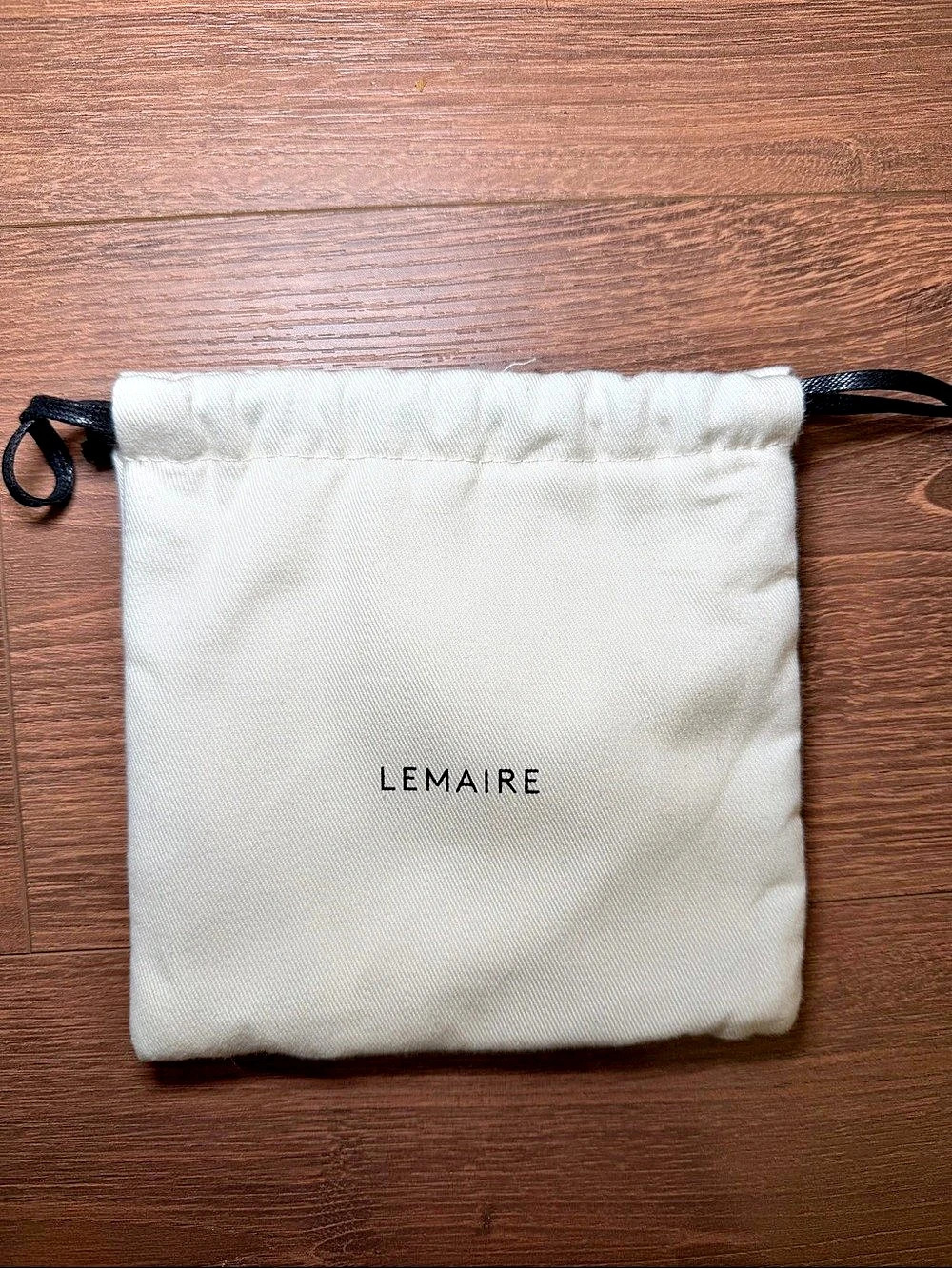 Lemaire Drawstring Pouch in White Like New